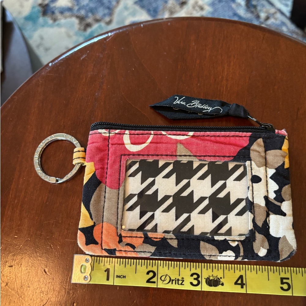 Vera Bradley Red and Black Key & Card Holder